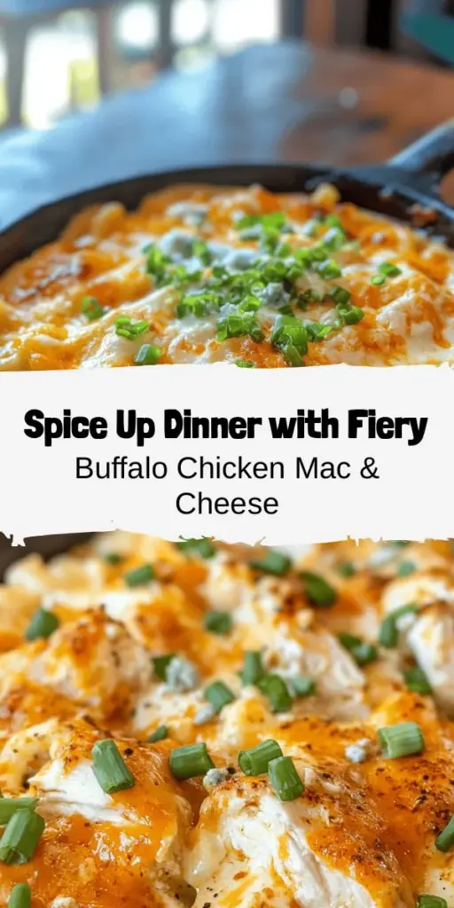 Elevate your comfort food game with this Fiery Buffalo Chicken Mac & Cheese recipe! Combining creamy cheese, tender chicken, and a spicy kick, it’s perfect for game day or a cozy family dinner. Learn about the key ingredients and step-by-step preparation to create a delicious dish that will satisfy cheese lovers and spice aficionados alike. Don't miss out on this unforgettable culinary adventure! #MacAndCheese #BuffaloChicken #ComfortFood #RecipeIdeas #Foodie