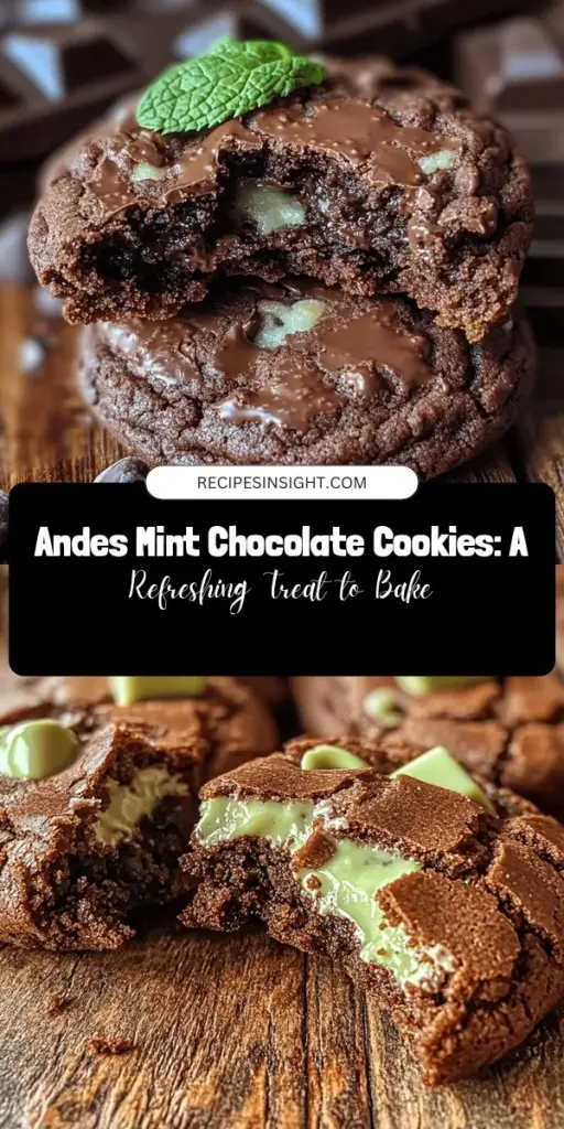 Indulge in the delightful Andes Mint Chocolate Cookies, a perfect blend of rich chocolate and refreshing mint! With a crunchy exterior and chewy center, these cookies are a hit for any occasion. Simple to make, they feature unsalted butter, a mix of sugars, and of course, Andes mint baking chips for that signature flavor. Elevate your dessert game and impress your friends and family with this must-try recipe! #AndesMintCookies #Baking #MintChocolate #Dessert #CookieRecipe #SweetTreats #HomemadeCookies