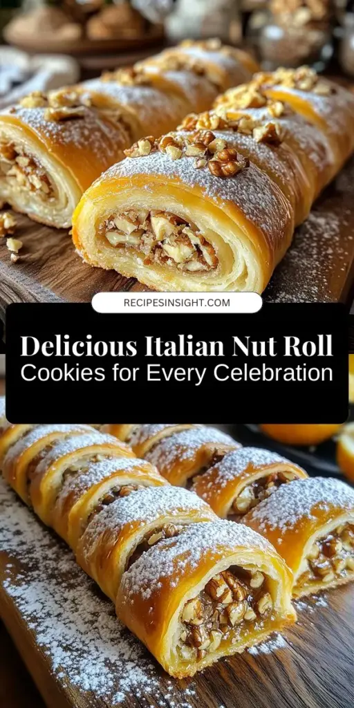 Indulge in the rich tradition of Italian baking with delightful Italian Nut Roll Cookies, also known as Noci. These buttery treats, filled with walnuts or hazelnuts, bring warmth and togetherness to festive gatherings and family celebrations. Perfect for holidays or any occasion, this recipe showcases the essence of Italian culture. Discover their history and learn how to recreate these cherished cookies in your kitchen. #NutRollCookies #ItalianBaking #BakingTraditions #CookieRecipe #FestiveBaking