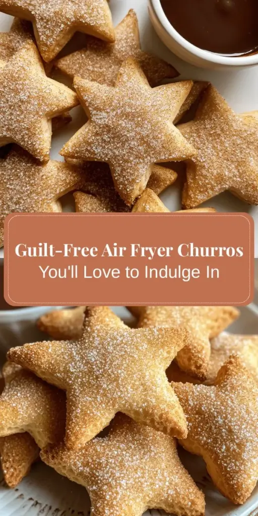 Indulge in a guilt-free version of a classic treat with Air Fryer Light Churros Delight! These crispy, cinnamon-sugar-coated pastries are made healthier by using whole wheat flour and unsweetened applesauce, significantly reducing fat and calories. Perfect for any occasion, these churros are easy to whip up and deliver the same delightful taste without the oil. Enjoy a sweet treat that aligns with your wellness goals! #AirFryerRecipes #HealthyDesserts #Churros #BakingAtHome #GuiltFreeIndulgence