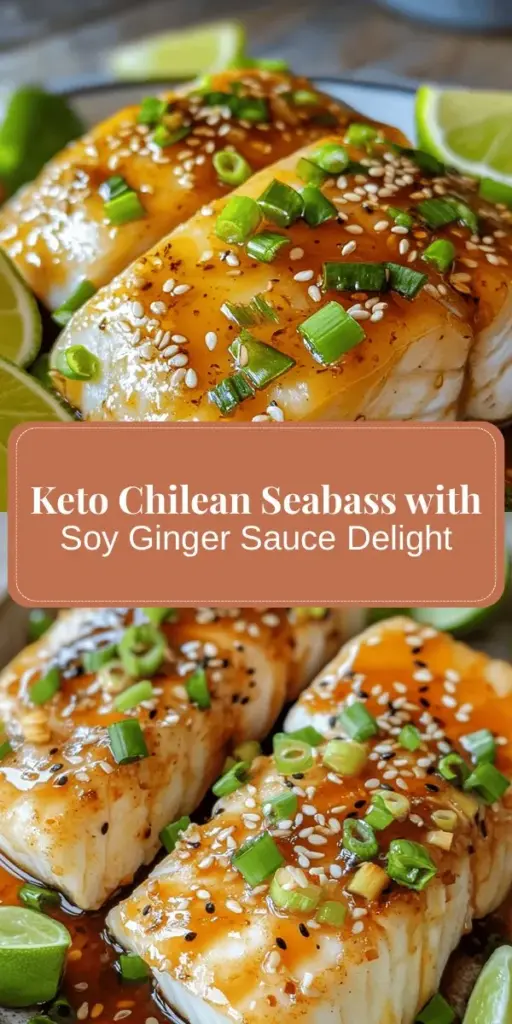 Discover the deliciousness of Keto Asian-Inspired Chilean Seabass in Soy Ginger Sauce! This low-carb dish is perfect for anyone looking to enjoy gourmet flavors while sticking to a ketogenic diet. With the rich, buttery texture of Chilean seabass paired with a zesty soy ginger sauce, it’s both nutritious and satisfying. Plus, it’s easy to prepare and ideal for busy weeknights. Elevate your dinner game tonight! #KetoRecipes #ChileanSeabass #HealthyEating #AsianCuisine #LowCarbDelight #HealthyCooking #DeliciousMeals