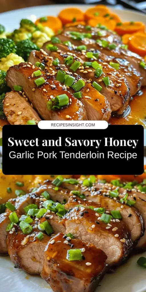 Looking for a delicious and easy recipe that will impress your family and friends? Try this Honey Garlic Pork Tenderloin! This dish combines the sweetness of honey with savory garlic, creating a flavorful glaze that tenderizes the pork. It's quick to prepare and uses simple ingredients you likely have at home. Perfect for busy weeknights or special occasions, this recipe will elevate your dinner game. Discover the details and make it tonight! #PorkTenderloin #HoneyGarlic #EasyDinner #FamilyRecipes #CookingAtHome #YummyFood