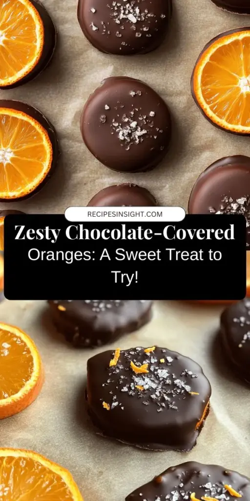 Discover the perfect dessert with Zesty Chocolate-Covered Orange Treats! This delightful treat combines creamy dark chocolate with the refreshing sweetness of fresh oranges. Not only are they delicious, but they are also full of vitamins and antioxidants, making them a healthier indulgence. Easy to prepare and perfect for any occasion, these treats are a hit at parties or for a sweet snack. Try this simple recipe today! #ChocolateCoveredOranges #DessertRecipe #HealthyTreats #FruitDessert #ChocolateLovers