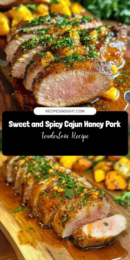Discover the irresistible Cajun Honey Pork Tenderloin, a perfect blend of sweet and spicy flavors! This easy-to-follow recipe is not only a delightful centerpiece for your dinner table but also brings the bold tastes of Cajun cuisine to life. With tender pork marinated in a flavorful mix of spices and honey, it's a dish everyone will love. Elevate your cooking with this vibrant recipe that’s ideal for any occasion! #CajunCooking #PorkTenderloin #DinnerIdeas #RecipeOfTheDay #Foodie