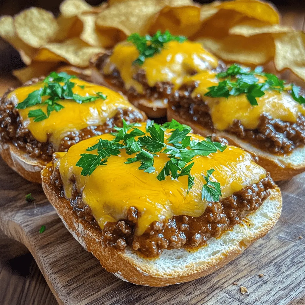 Garlic Bread Sloppy Joes take the beloved classic Sloppy Joe to a new level, infusing it with the irresistible flavors of garlic bread. This unique dish marries the savory, tangy profile of the traditional Sloppy Joe with the aromatic, buttery goodness of garlic bread, creating a meal that is not only delicious but also incredibly satisfying.