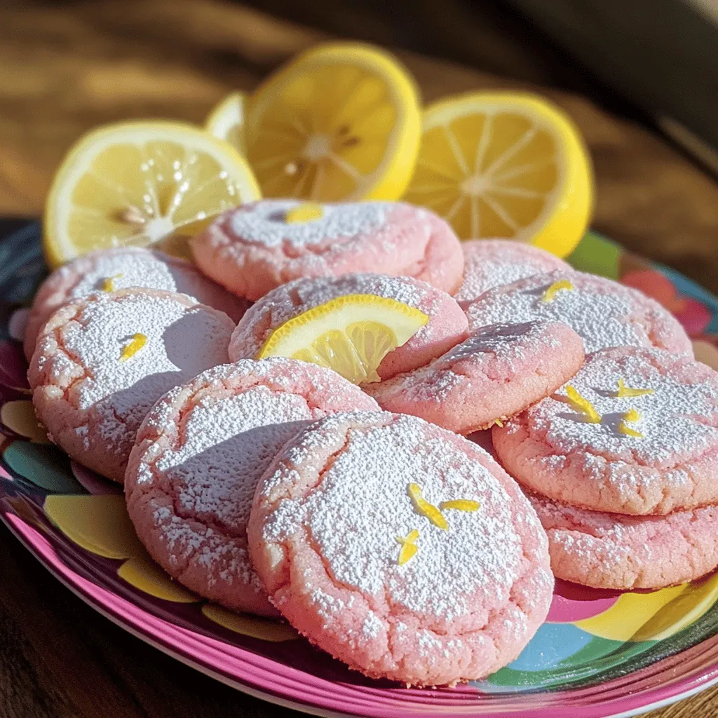 To bake pink lemonade cookies, you need a few basic ingredients. The main ones are butter, granulated sugar, and powdered sugar. You also need a large egg, lemon juice, and lemon zest. These give the cookies a bright and fresh flavor.