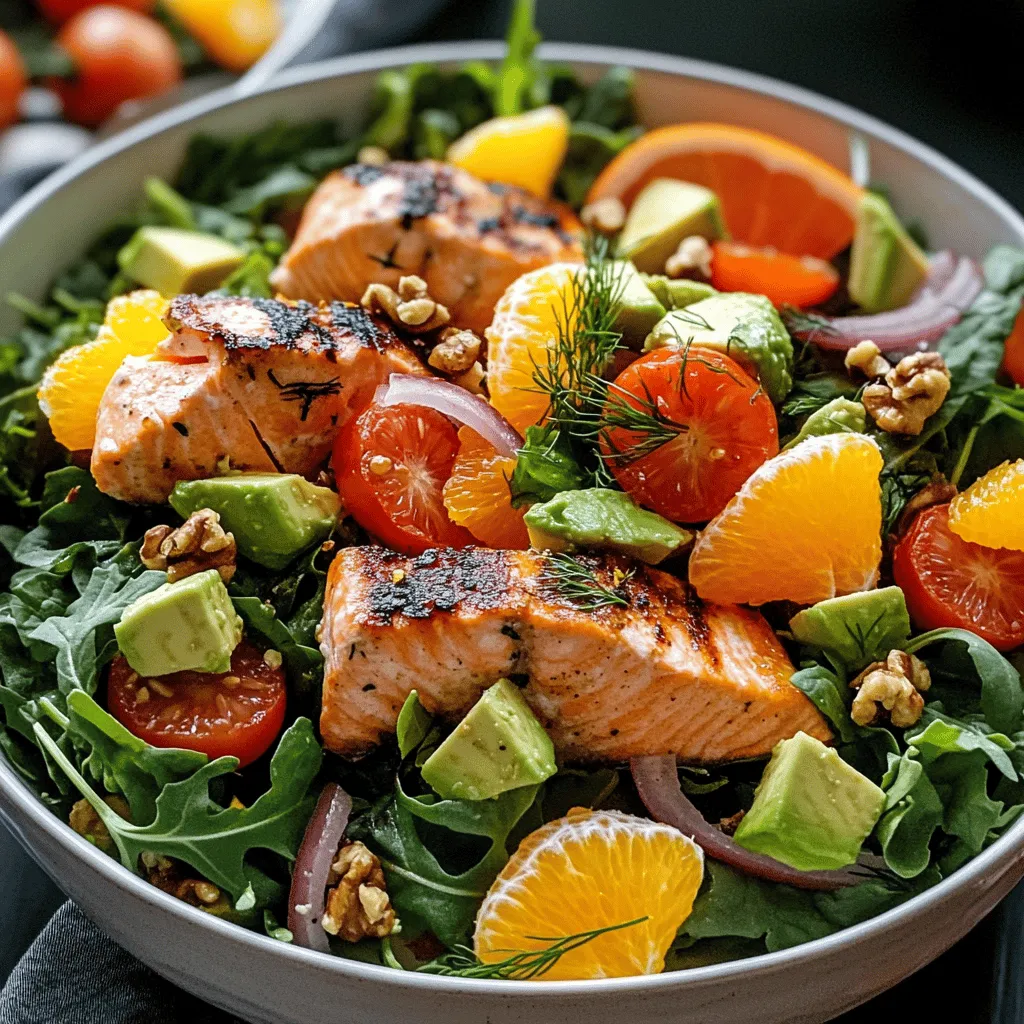 If you’re looking for a vibrant, refreshing dish that celebrates the rich flavors of the sea and the zest of citrus, look no further than the Zesty Citrus Salmon Salad. This recipe beautifully combines tender, flaky salmon with a medley of fresh greens and zesty citrus fruits, creating a salad that is as visually appealing as it is delicious. Perfectly suited for light lunches, dinner parties, or even meal preps, this salad is not just a feast for the eyes but also a powerhouse of nutrition.