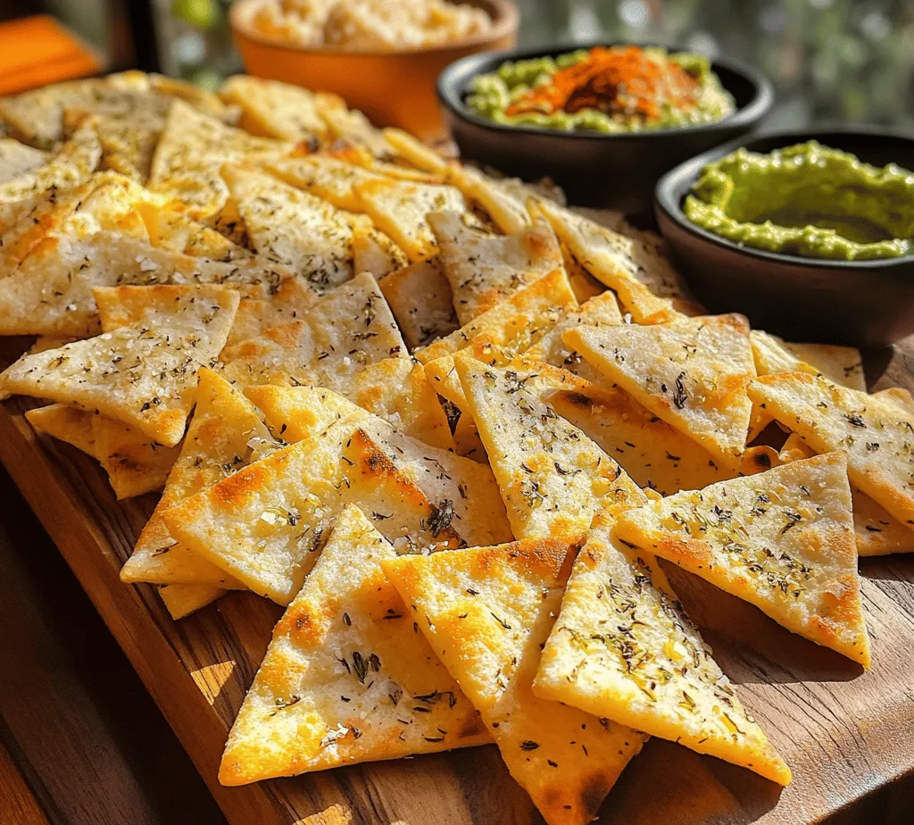 In the realm of snack foods, few things can rival the delightful crunch of homemade pita chips. These Crispy Herb-Infused Pita Chips offer a wholesome alternative to store-bought snacks, elevating your munching experience with their crispy texture and aromatic flavors. Infused with fresh herbs and spices, this simple yet satisfying recipe is perfect for dipping into your favorite hummus or enjoying straight from the oven. Not only are these pita chips easy to make, but they also allow for customization based on your taste preferences—whether you prefer a hint of garlic or a dash of chili flakes for an extra kick.