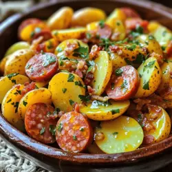 To prepare a truly delightful German potato salad with kielbasa, understanding the ingredients is crucial. Each component plays a significant role in shaping the overall taste and texture of the dish.