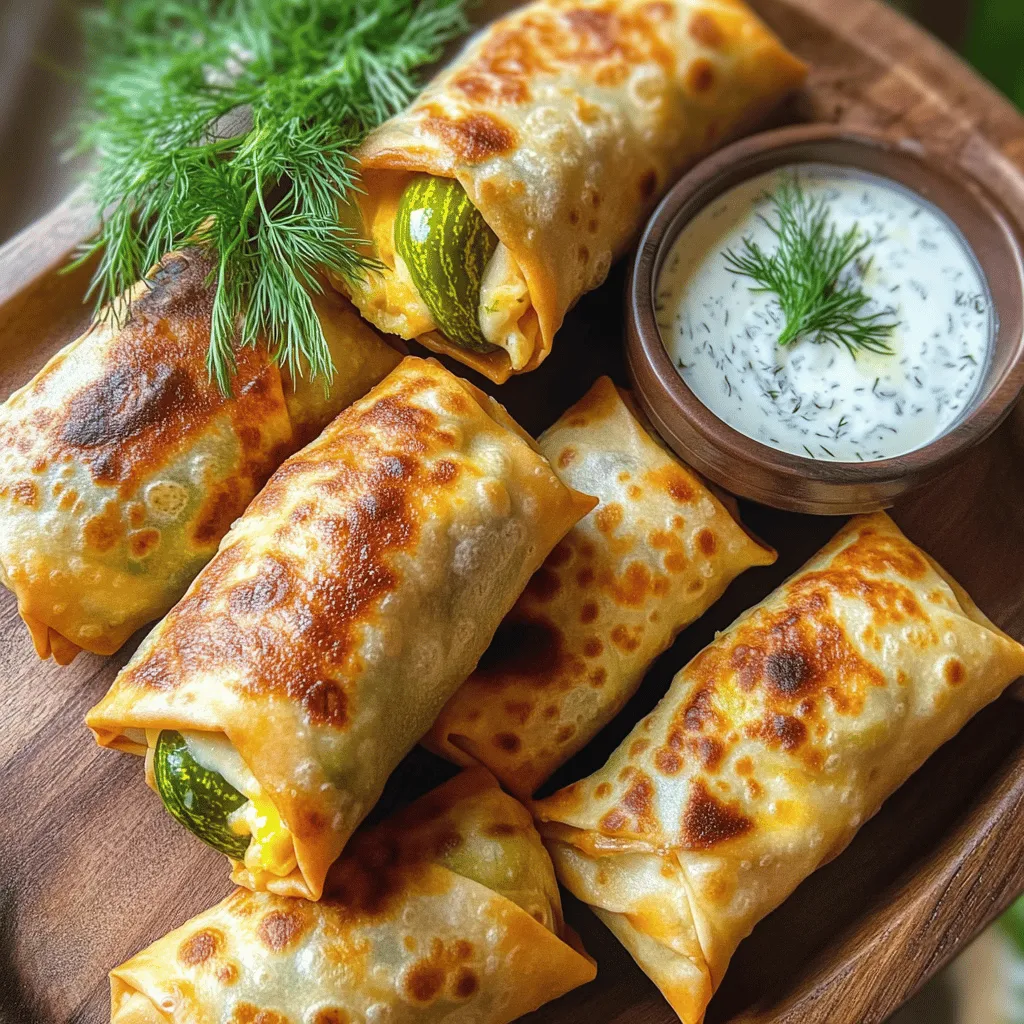 To make Air Fryer Pickle Egg Rolls, you need a few key ingredients. First, grab some egg roll wrappers. You will need 10 of them. Next, you will need 1 cup of dill pickle spears. Make sure to drain and chop them. You also need 1 cup of shredded cream cheese. If you don’t have shredded, softened cream cheese works too.