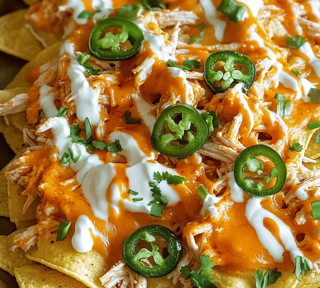 Buffalo Chicken Nachos have emerged as a beloved snack and appetizer, capturing the hearts and taste buds of food enthusiasts across the nation. This mouthwatering dish marries the irresistible crunch of tortilla chips with succulent, spicy buffalo chicken, all topped with melty cheese and an array of flavorful toppings. It's a celebration of flavor and texture, combining the creamy, zesty goodness of ranch or blue cheese dressing with the fiery kick of buffalo sauce. Whether you're hosting a game day gathering, throwing a party, or simply enjoying a casual family dinner, Buffalo Chicken Nachos are the ultimate crowd-pleaser.