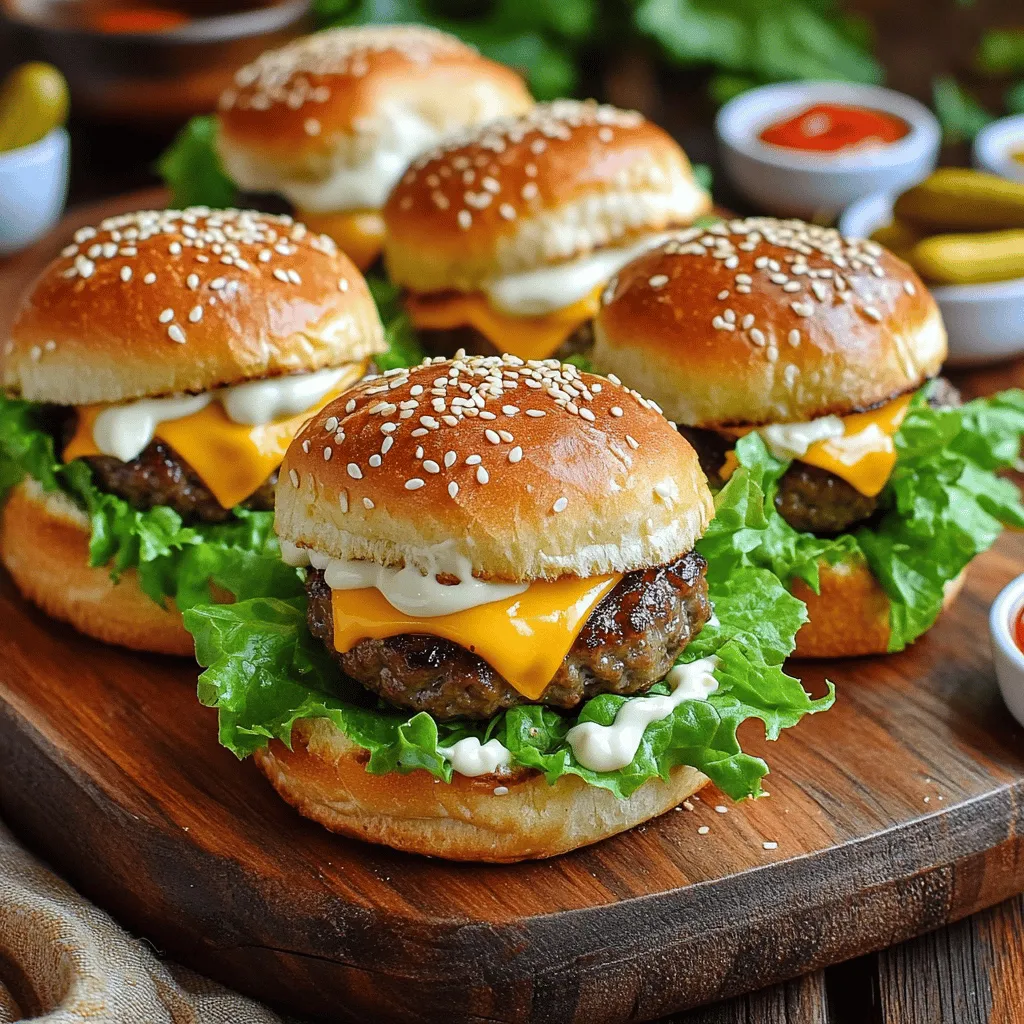 To make cheeseburger sliders, start with the right ingredients. The key ingredients for cheeseburger sliders include Hawaiian rolls, ground beef, and cheese. You need a package of Hawaiian rolls, usually 12 rolls, for the base. I recommend using ground beef with an 80/20 blend for the best flavor and juiciness.