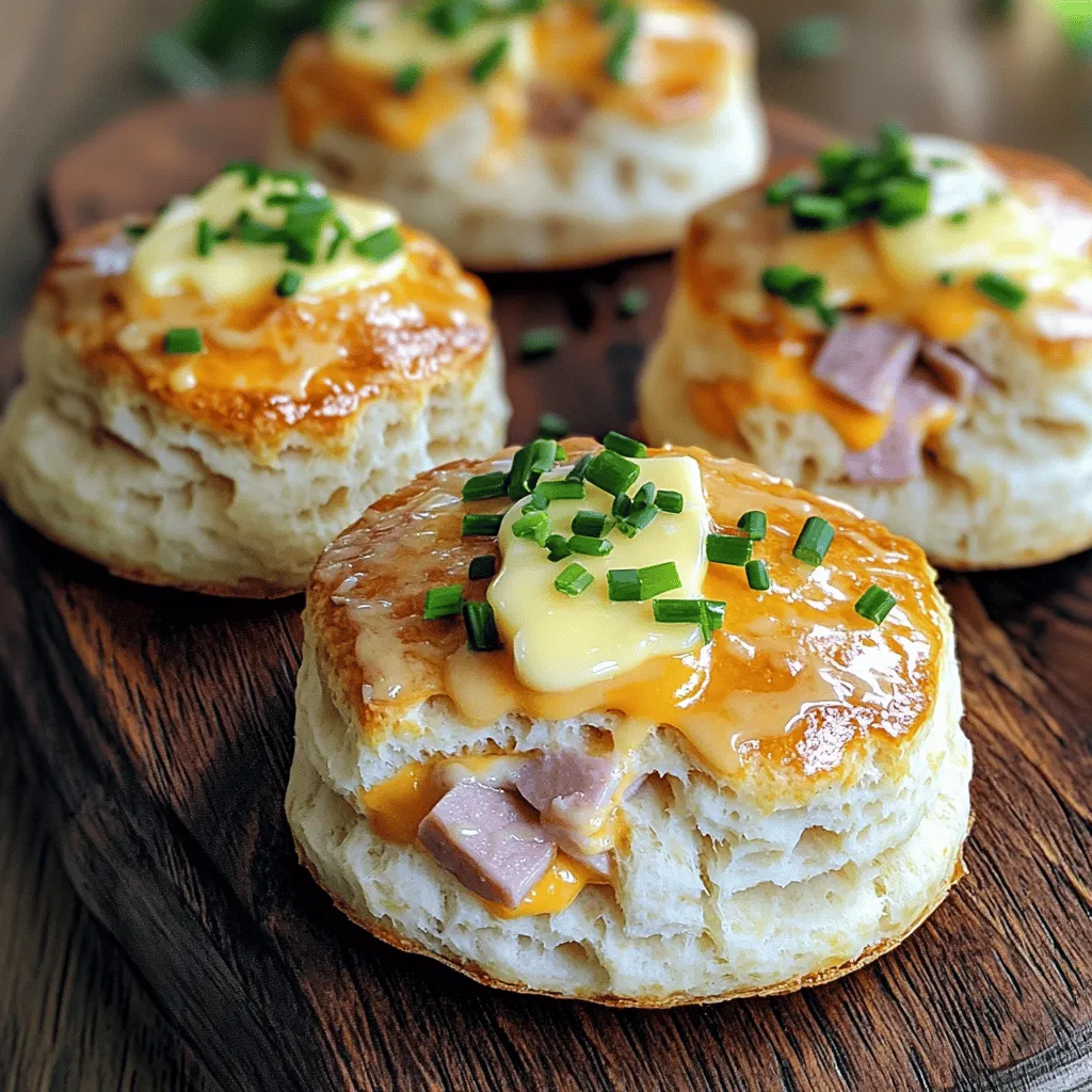 Ham and cheese butter swim biscuits are a tasty twist on traditional biscuits. They have a soft and fluffy texture, packed with savory ham and sharp cheese. This unique recipe uses a buttery swimming technique. The batter bakes in a pool of melted butter, giving it a rich flavor.