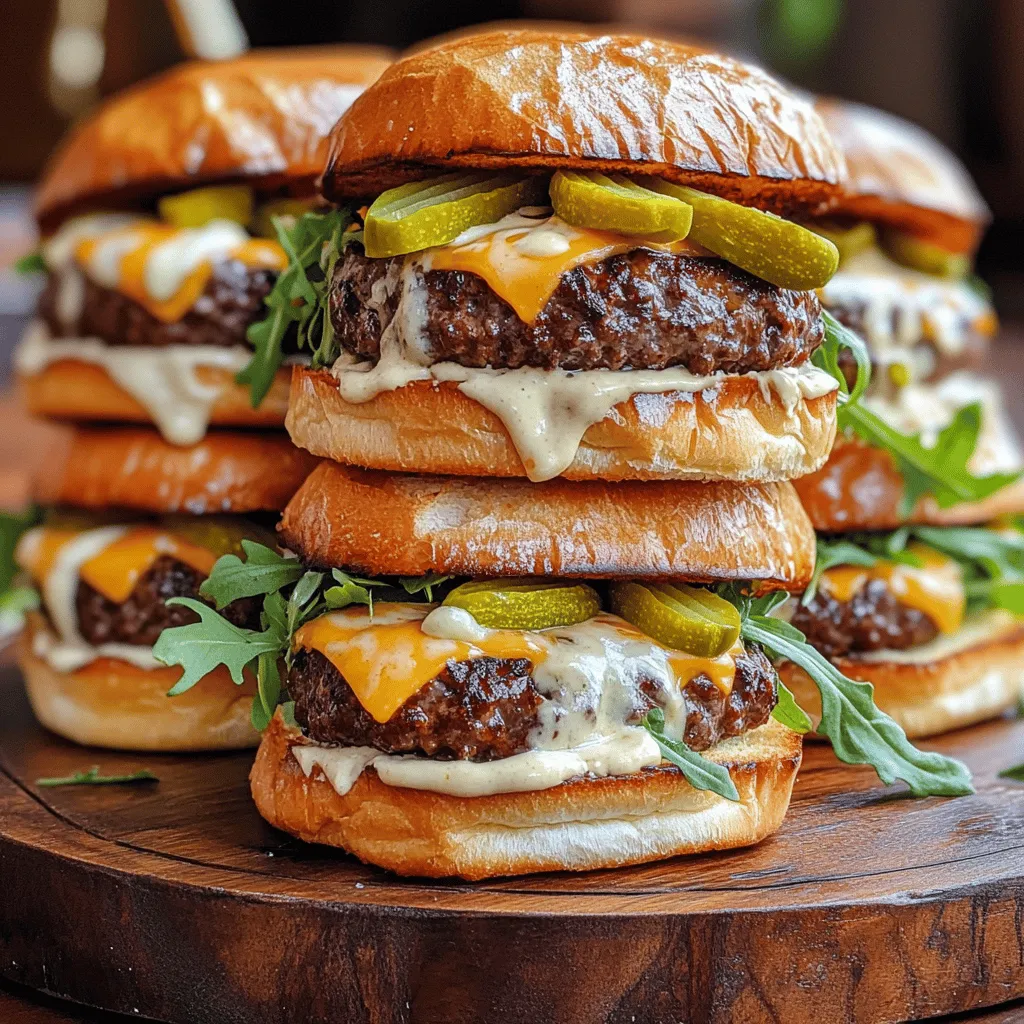 Beef and cheddar sliders are small sandwiches filled with juicy beef patties and melted cheddar cheese. They are popular because they are easy to eat and perfect for sharing. These mini beef sandwiches are great for parties, game days, or any gathering.