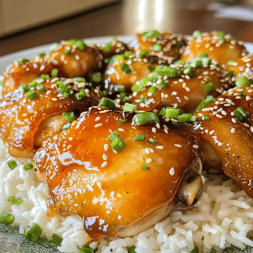 To create sticky honey chicken, you need simple yet powerful ingredients. First, use 1 pound of boneless, skinless chicken thighs. They give a juicy texture to the dish. Cut them into bite-sized pieces for even cooking.