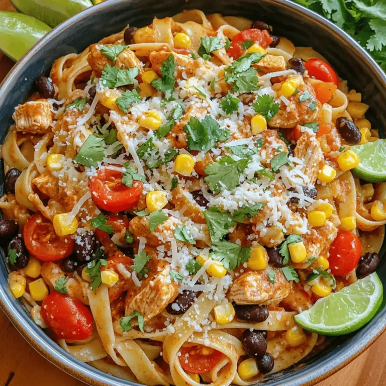 If you're looking for a dish that perfectly encapsulates the vibrant flavors of the Southwest, look no further than Southwest Chicken Pasta. This delightful recipe combines succulent chicken, al dente pasta, and an array of colorful vegetables, all coated in a rich, zesty sauce that will tantalize your taste buds. With its bold spices and fresh ingredients, this dish not only satisfies your hunger but also delivers a culinary experience that transports you straight to the heart of Southwest cuisine.