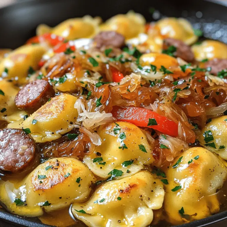 To make a great pierogi sausage skillet, you need simple, quality ingredients.