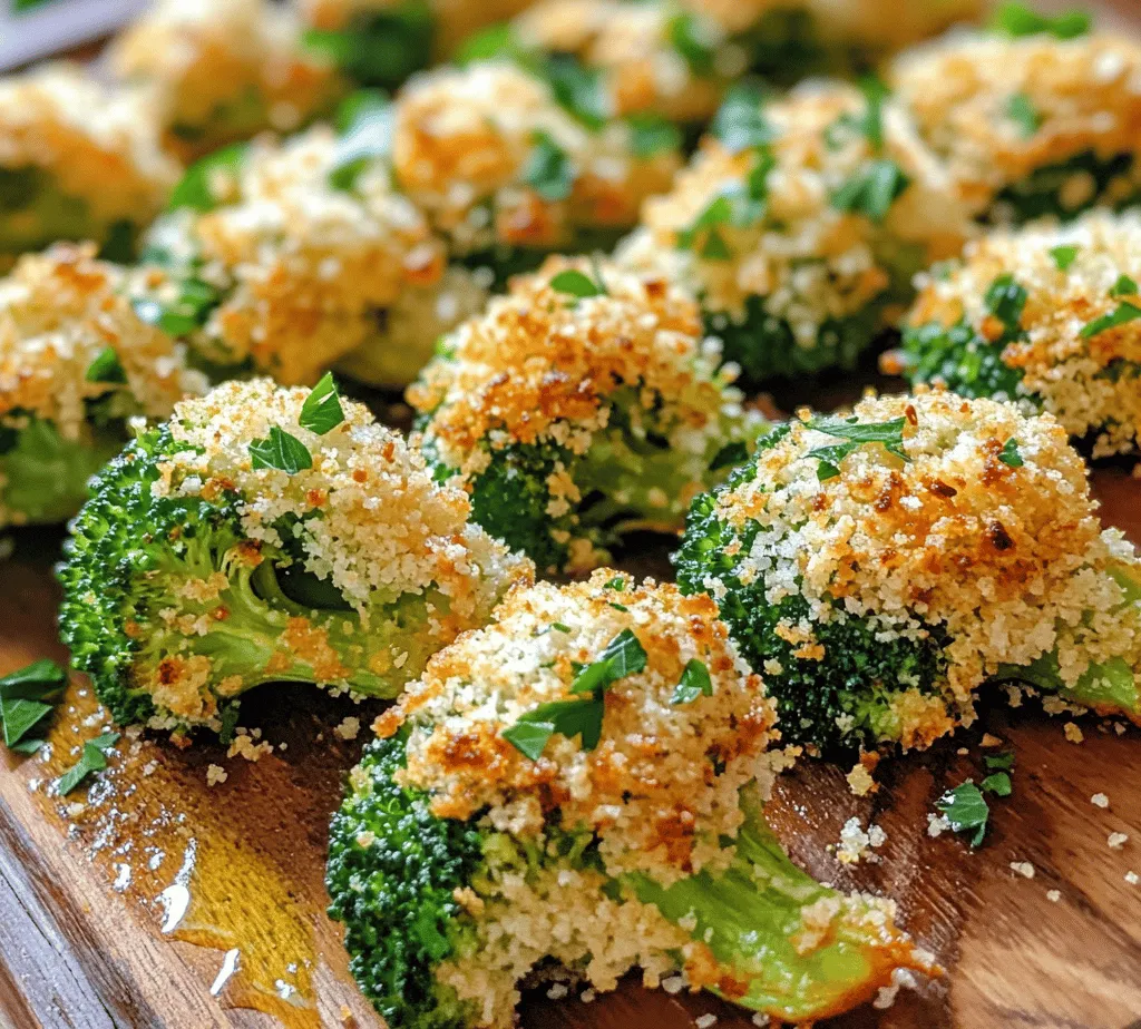 Parmesan Crusted Broccoli is not just another vegetable side dish; it's a vibrant and flavorful way to elevate your meals while sneaking in some essential nutrients. This dish transforms ordinary broccoli into a delectable treat, making it a favorite among both kids and adults. With its crispy, cheesy topping and tender, roasted florets, Parmesan Crusted Broccoli offers a delightful contrast of textures that is hard to resist. Whether served alongside grilled meats, pasta, or as part of a vegetarian feast, this dish brings a satisfying crunch and a burst of flavor to any table.