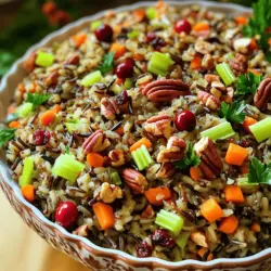 Thanksgiving wild rice recipes add flavor and texture to your feast. One great option is wild rice stuffing. You can make it by mixing cooked wild rice with onions, celery, cranberries, and nuts. This blend pairs well with turkey. Just remember to add herbs like sage and thyme for extra flavor.