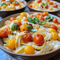 Creamy roasted tomato pasta shines for its simplicity. You need just a few key ingredients to make it. This dish is easy and quick, perfect for busy nights. You can whip it up in under an hour. The creamy sauce coats the pasta beautifully, making every bite rich and satisfying.