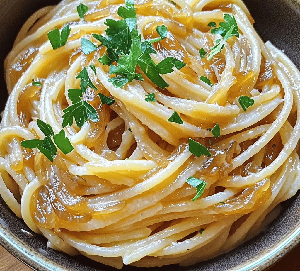 Caramelized Onion Pasta is a dish that marries the comforting flavors of slow-cooked onions with the satisfying texture of pasta. This culinary creation is a testament to the notion that simple ingredients can yield gourmet results. As food trends continue to shift towards home-cooked meals that exude sophistication without the fuss, this recipe shines brightly. It is perfect for weeknight dinners when time is limited or for special occasions when you want to impress your guests with minimal effort.