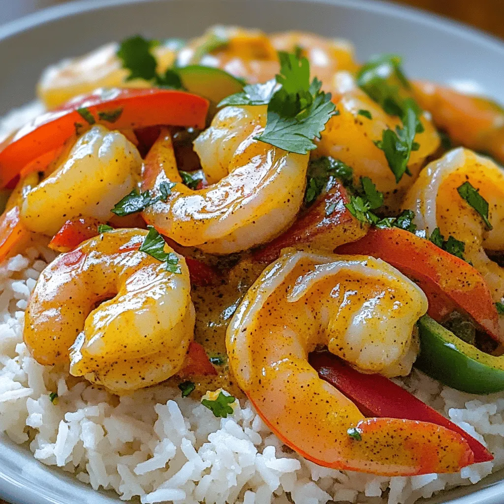 To make a great Jamaican curry shrimp, you need a few key ingredients. The main star is shrimp. I use one pound of large shrimp, peeled and deveined. Then, you need Jamaican curry powder. It gives that unique flavor. I like to use two tablespoons of it.