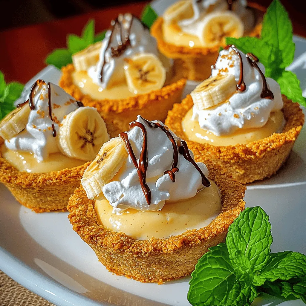 To make mini banana cream pies, you need simple and fresh ingredients. Let's break them down.