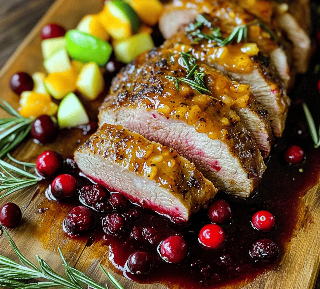 Cranberry Apple Pork Tenderloin is a dish that beautifully marries the tartness of fresh cranberries with the sweetness of apples, creating a symphony of flavors that perfectly complements the tender, juicy pork. This recipe not only tantalizes the taste buds but also celebrates seasonal ingredients, making it an excellent choice for festive gatherings or a cozy family dinner. The unique blend of tastes and textures makes this dish both comforting and elegant—a true crowd-pleaser that is sure to impress.