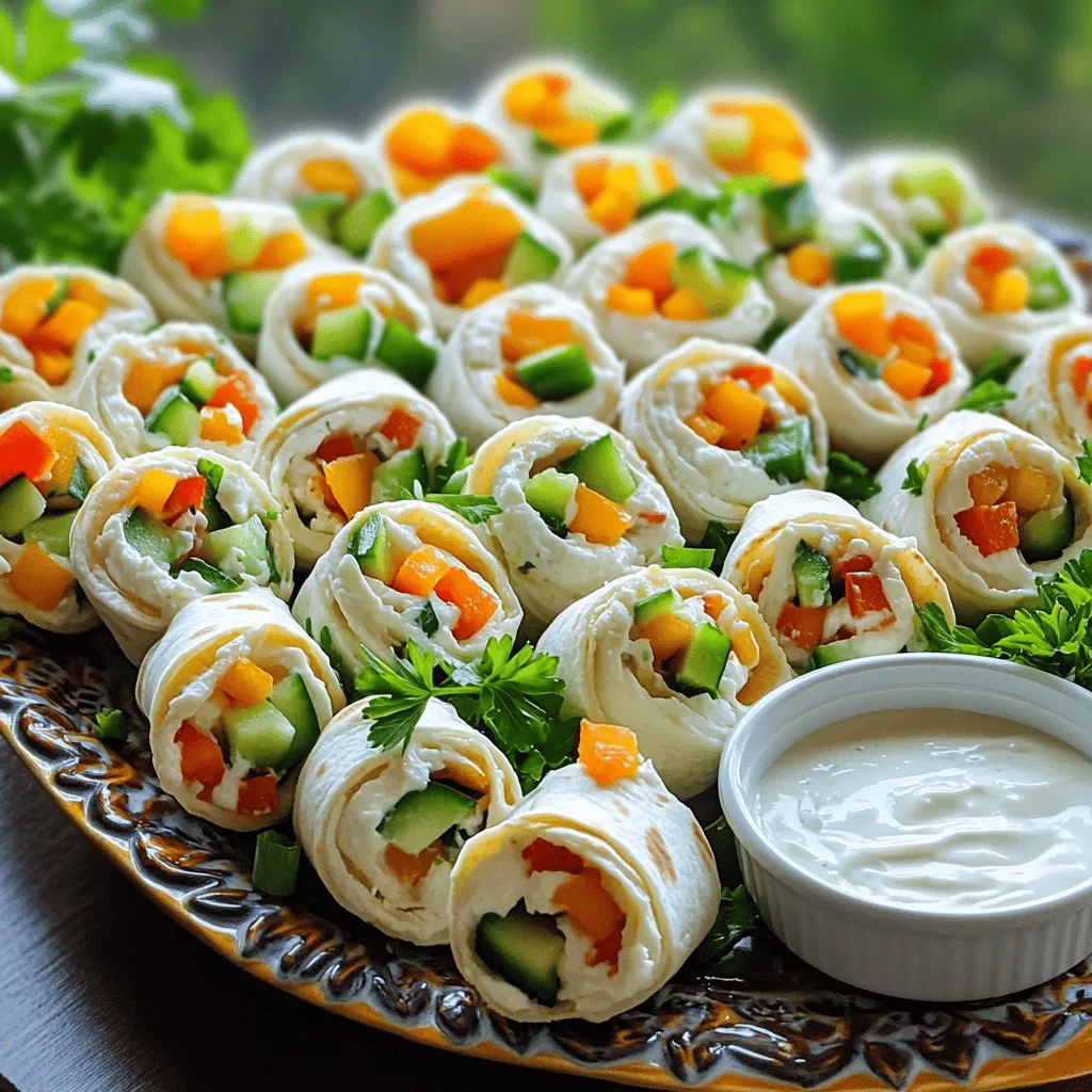 Cream cheese tortilla bites are fun snacks made with tortillas and cream cheese. They are rolled up with tasty fillings. This easy-to-make snack is perfect for parties or gatherings. You can whip them up in no time.