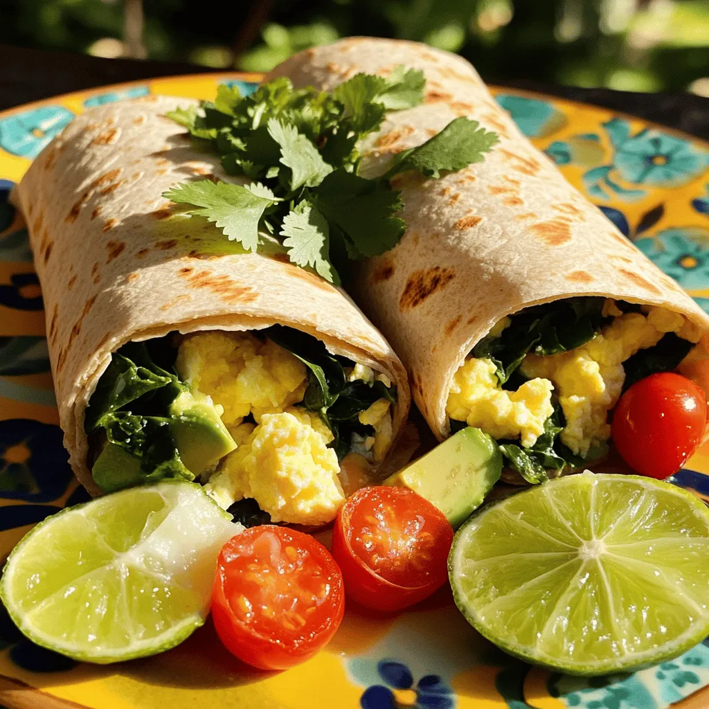 To create a tasty and healthy breakfast burrito, you need the best ingredients for breakfast burrito. Start with whole wheat tortillas. They offer fiber and nutrients. I suggest using four of them for this recipe.