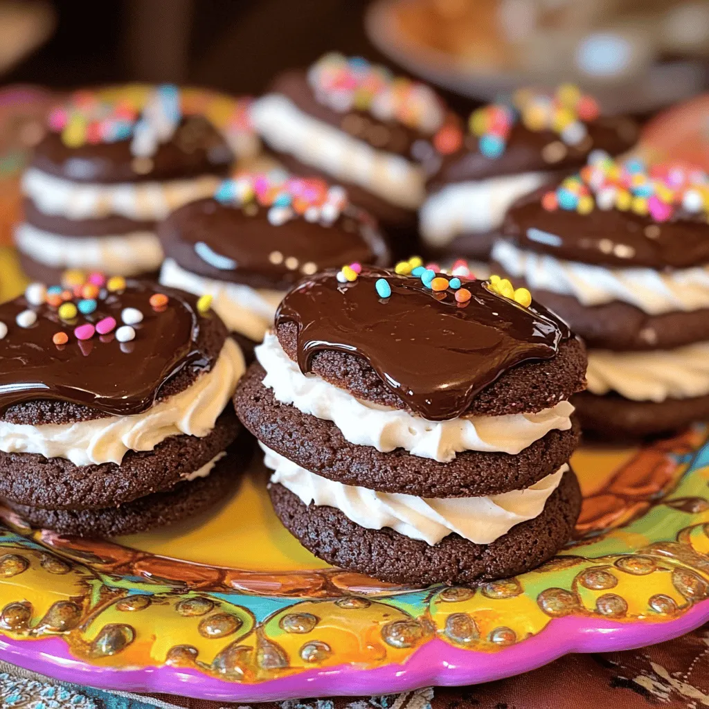 Hostess Cupcake Cookies are a fun twist on the classic Hostess Cupcake. They combine the rich taste of chocolate cookies with the fluffy frosting you love. These cookies remind many of childhood snacks. You bite into a soft cookie, and you find creamy frosting inside.