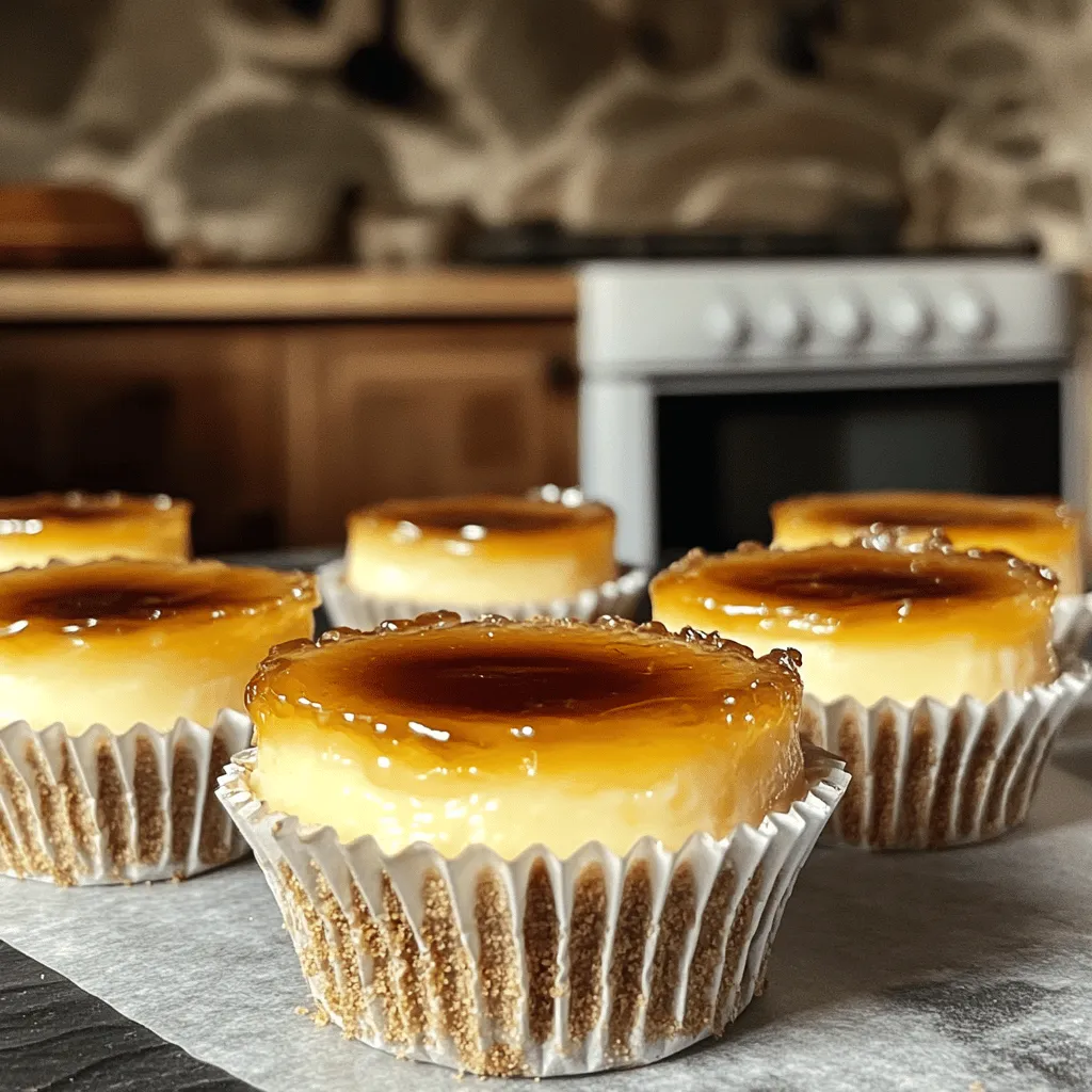 Mini crème brûlée cheesecakes are a delightful twist on two beloved desserts. They combine the rich, creamy texture of cheesecake with the smooth caramel of crème brûlée. This mix creates a dessert that is both familiar and new.