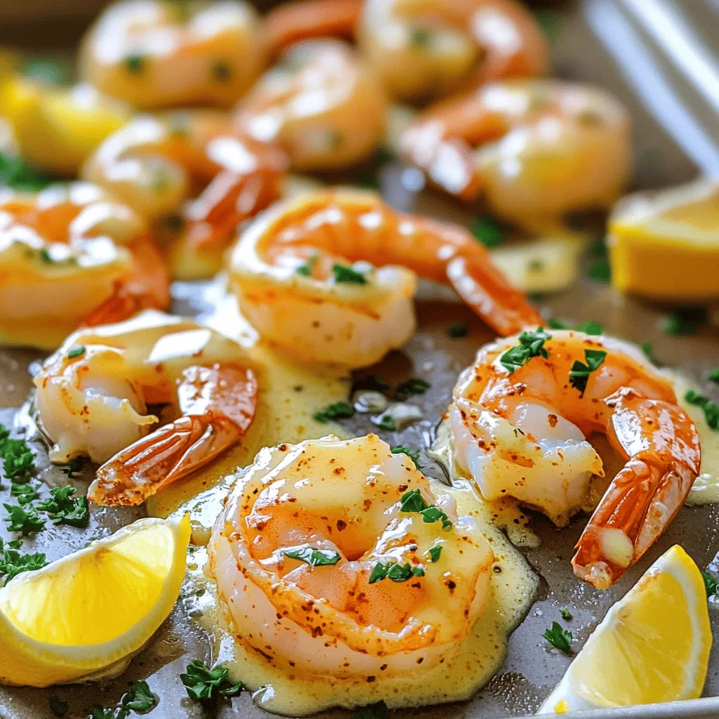 Oven baked shrimp recipes are quick and easy. One of my favorite dishes is garlic butter shrimp. Why? The mix of garlic and butter makes it rich and tasty. This dish is a hit at dinners. You can find the full recipe for this dish below.