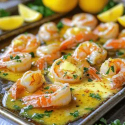 Oven baked shrimp recipes are quick and easy. One of my favorite dishes is garlic butter shrimp. Why? The mix of garlic and butter makes it rich and tasty. This dish is a hit at dinners. You can find the full recipe for this dish below.