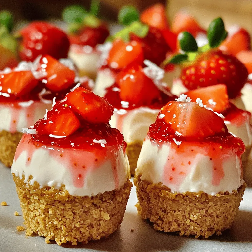 Strawberry cheesecake crunch bites are a fun twist on a classic dessert. These mini treats have a creamy filling and a crunchy base. The bites are easy to make and perfect for gatherings. They offer a delightful blend of creamy cheesecake and fresh strawberries.