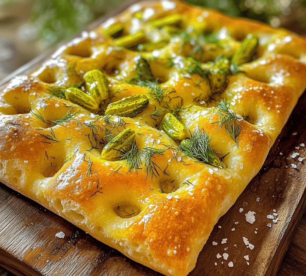 Imagine a soft, pillowy bread infused with the tangy crunch of dill pickles—welcome to the world of Dill Pickle Focaccia Delight. This innovative recipe marries the traditional Italian focaccia with the bold flavors of dill pickles, resulting in a delightful combination that promises to surprise and satisfy. As culinary enthusiasts continue to experiment with unconventional ingredients, dill pickles have emerged as a trendy addition to baked goods, creating a bridge between savory snacks and artisanal bread.