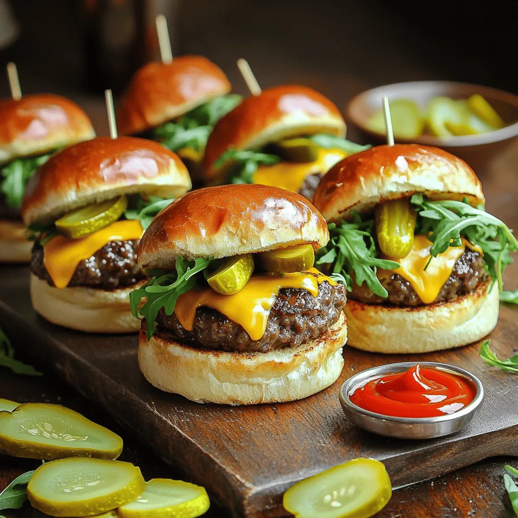 Mini cheeseburger sliders are tiny burgers packed with big flavor. They are great for parties, game days, or any gathering. Their small size makes them easy to eat and share. You can enjoy a bite without feeling too full. Many people like them because they can mix and match toppings and flavors.