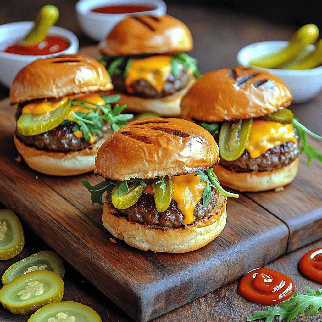 Mini cheeseburger sliders are tiny burgers packed with big flavor. They are great for parties, game days, or any gathering. Their small size makes them easy to eat and share. You can enjoy a bite without feeling too full. Many people like them because they can mix and match toppings and flavors.