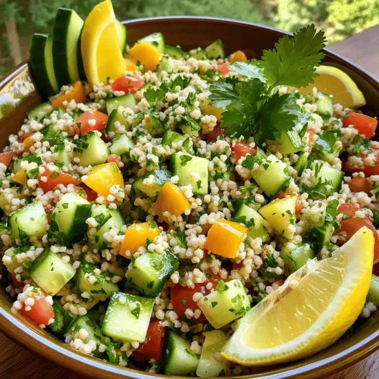 To make a great tabbouleh with cilantro, you need fresh, bright ingredients. The base is bulgur wheat, which gives a nice texture. For traditional tabbouleh, you need one cup of bulgur. It absorbs water and expands, making it light and fluffy.