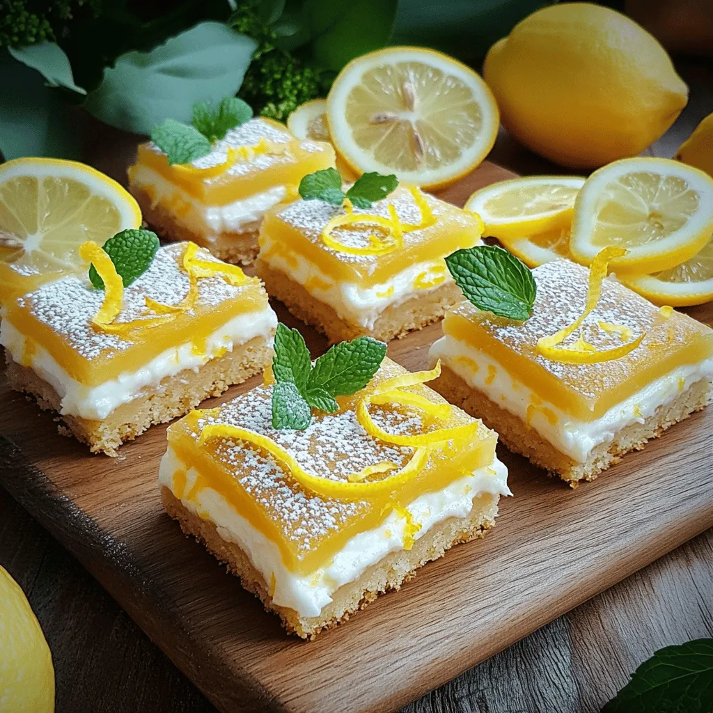 Lemon bar cookies are a tasty treat that combines the best of cookies and lemon bars. They have a soft, buttery base and a zesty lemon filling that makes them bright and fresh. This unique mix makes them popular among many dessert lovers.