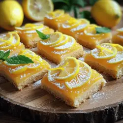 Lemon bar cookies are a tasty treat that combines the best of cookies and lemon bars. They have a soft, buttery base and a zesty lemon filling that makes them bright and fresh. This unique mix makes them popular among many dessert lovers.