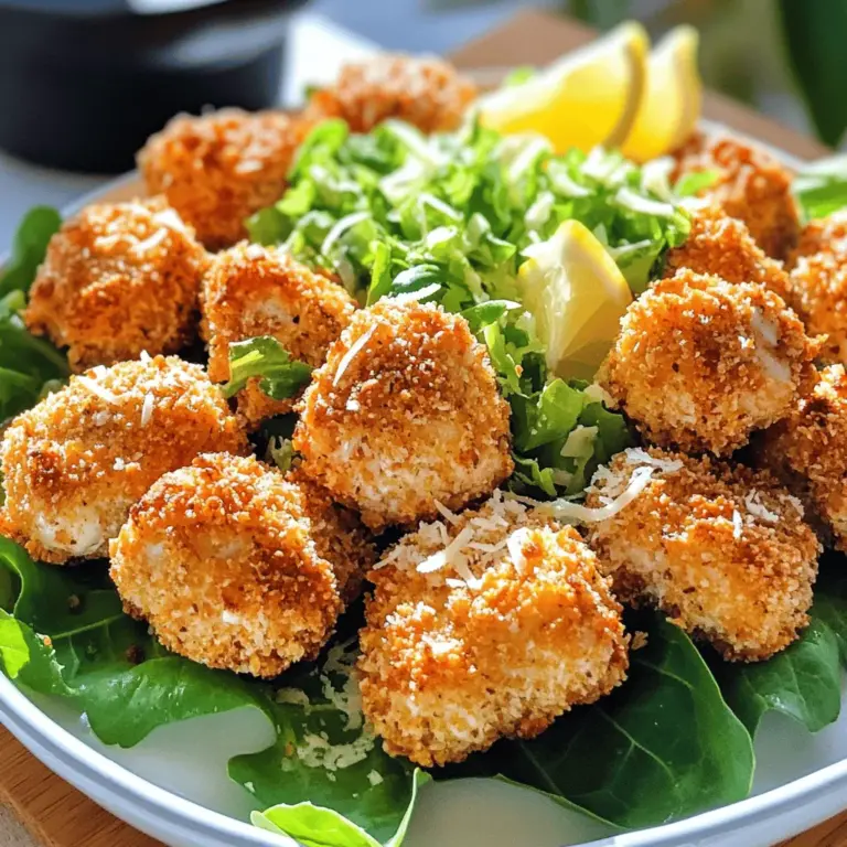 If you’re searching for the perfect appetizer or main course that combines bold flavors and a delightful crunch, look no further than Caesar Chicken Bites. This innovative dish takes the classic Caesar salad—renowned for its creamy dressing, crisp romaine, and savory Parmesan—and transforms it into bite-sized pieces of chicken that are sure to impress at any gathering. Not only do these bites encapsulate the beloved flavors of the traditional salad, but they also add a satisfying crispy texture that elevates them beyond standard chicken dishes. With their versatility, Caesar Chicken Bites can easily transition from a party platter to a family dinner, making them a staple in any home cook’s repertoire.