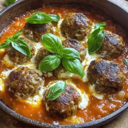 To make skillet ricotta meatballs, you need a few key ingredients. The main ingredient is ground beef. I like to use one pound for a hearty meal. Next, you need one cup of ricotta cheese. This cheese adds creaminess and a rich flavor to the meatballs.