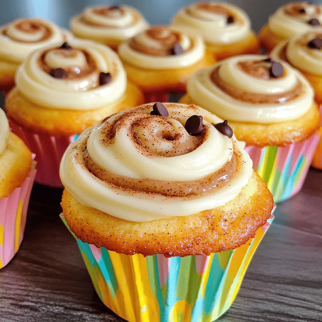 Cinnamon roll cupcakes blend the best of both worlds. They mix the fluffy texture of cupcakes with the sweet, spicy goodness of cinnamon rolls. This combo makes them a big hit at brunches and dessert tables.