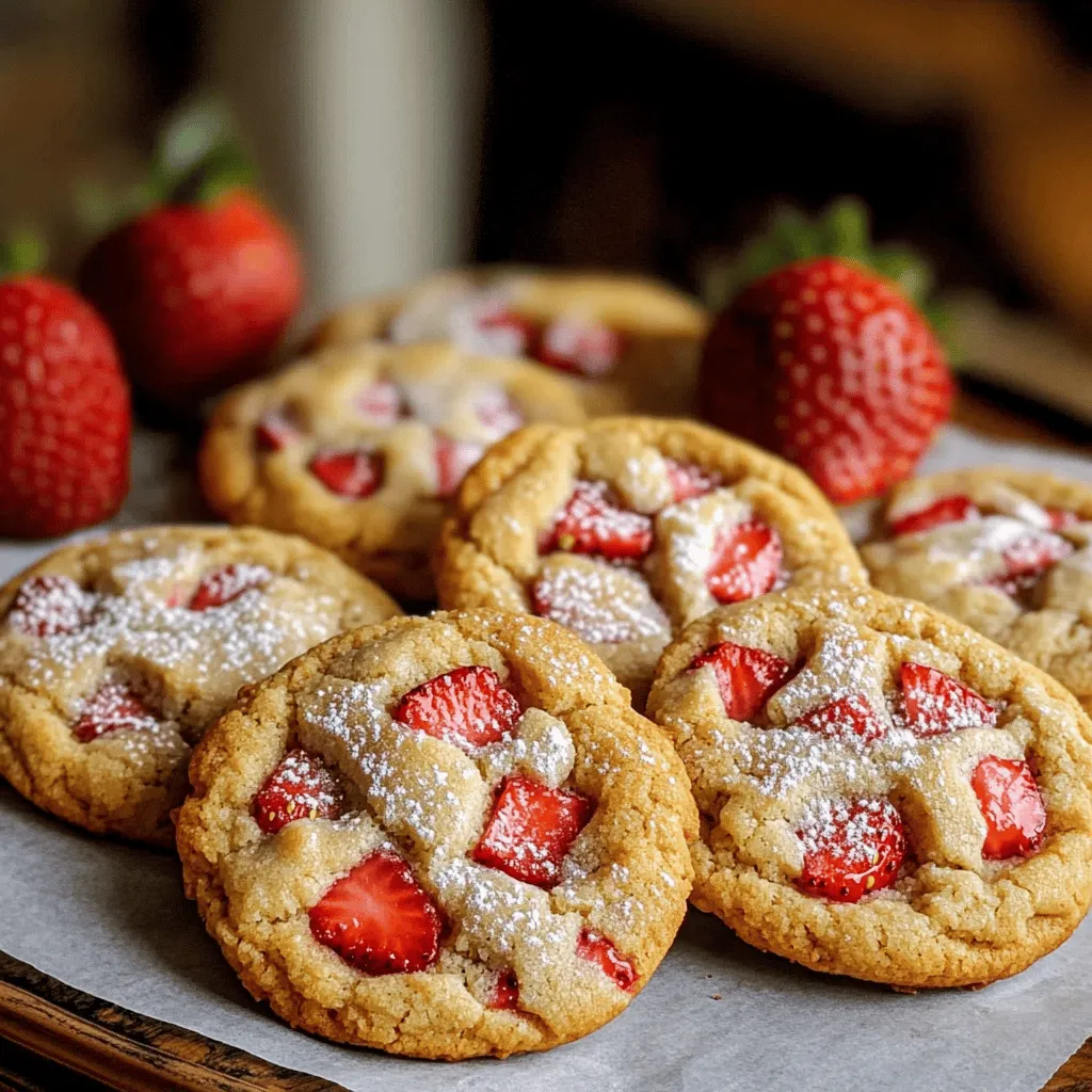 Enhancing the flavor of strawberry cookies can elevate your baking game. Start by adding a splash of lemon juice or zest. This bright note balances the sweetness of the strawberries. You can also mix in a dash of salt. Salt brings out the berry's natural flavor.