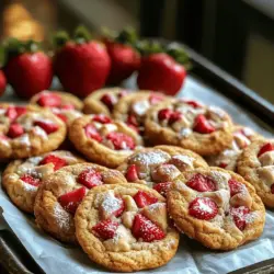 Enhancing the flavor of strawberry cookies can elevate your baking game. Start by adding a splash of lemon juice or zest. This bright note balances the sweetness of the strawberries. You can also mix in a dash of salt. Salt brings out the berry's natural flavor.