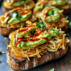 To create the perfect Chili Oil Avocado Hash Brown Toast, it’s essential to understand the role each ingredient plays. From the base of crispy potatoes to the creamy avocado and the aromatic chili oil, each component contributes to the dish's overall flavor and texture.