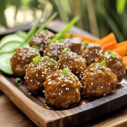 To make delicious sweet and spicy Korean meatballs, you need a few key ingredients. Start with 1 pound of ground meat. You can use ground beef or turkey for a lighter option. The ground meat is the main component of the meatballs.