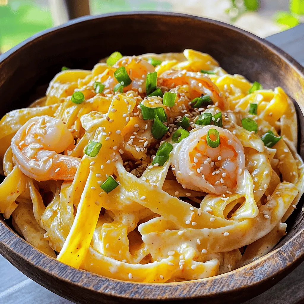 To make bang bang shrimp pasta, you need simple yet tasty ingredients. Start with 8 oz of fettuccine pasta. This type of pasta works well with the creamy sauce. You also need 1 lb of shrimp, peeled and deveined. This shrimp gives the dish a lovely flavor.