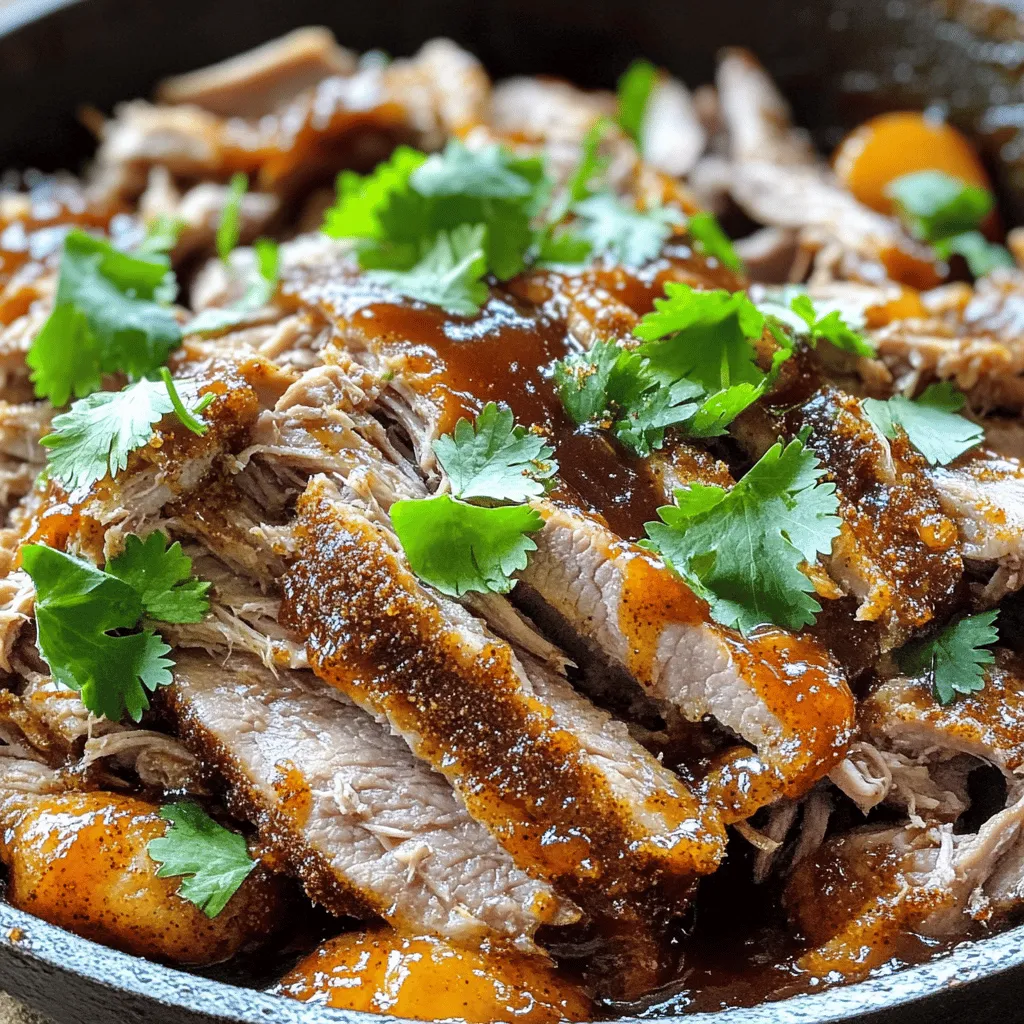 When making oven roasted pulled pork, the right ingredients matter. You want a cut of meat that is rich and fatty. I recommend using a pork shoulder, also known as Boston butt. This cut has great flavor and breaks down well during cooking.